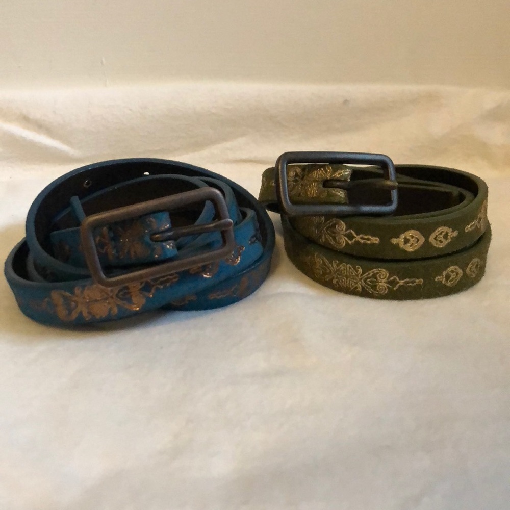 Suede belts